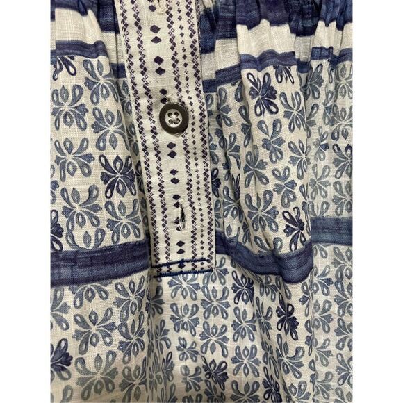 Free People We The Free Babydoll Block Printed Top Size M - Picture 4 of 9